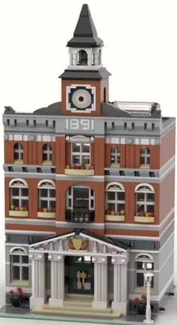 Колекційний Конструктор «Стара Ратуша» сумісний з Lego 2766 деталі. Київ - фото 2