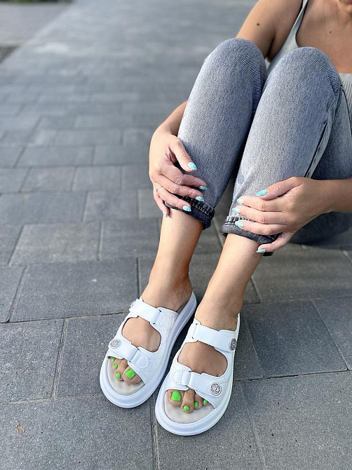 Edan Instruments Шльопанці жіночі EDAN 777 білі (літо, шкіра натуральна) (5134) Коломия - фото 9