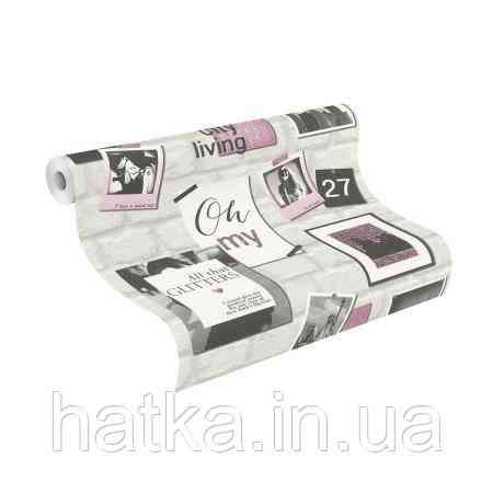 Шпалери вінілові на флізеліні Rasch Clasik 0,53х10 дитячі фотографії написи на стіні під цеглу Київ