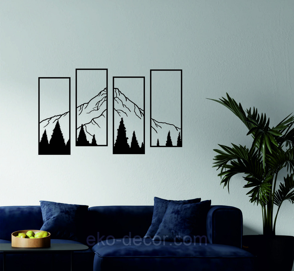 Декоративне настінне Панно «Гори», Декор на стіну Київ - фото 2