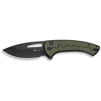 Нож Sencut Squiggy, Black/Green G10, Darkwash (S24082A-2) Винница