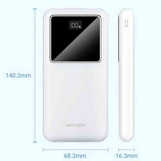 Універсальна мобільна батарея Vention 10000 mAh PD QC 3.0 White (FHKW0) ( 22237 ) Харьков