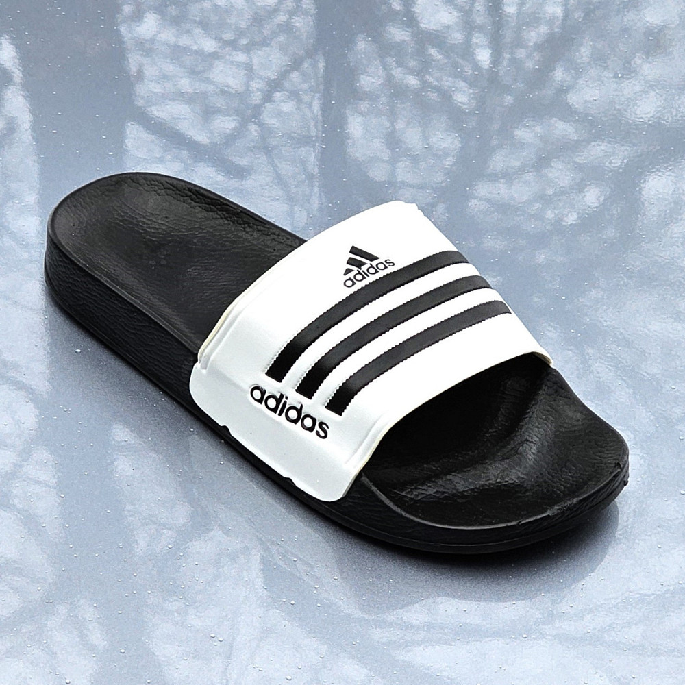 Мужские Белые Шлёпанцы Adidas Черные Сланцы Тапочки Адидас (размеры: 41,42,43,45) Днепр - изображение 10