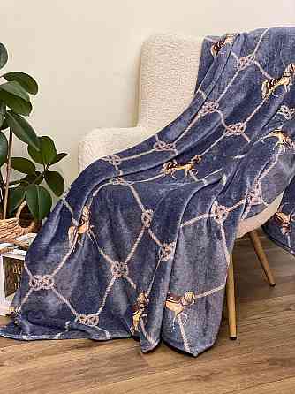 Ecotton Плед Ecotton 200х220 см із мікрофібри Well Soft Канат синій Киев