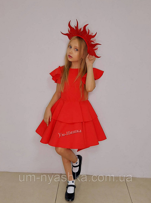 Красное нарядное платье на девочку Кривой Рог - изображение 3
