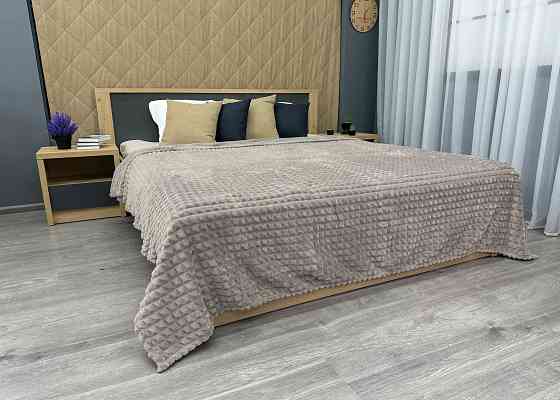 Плед-покривало Кубик 200х220 см (+-10см) Світло-сірий (87-228) Київ