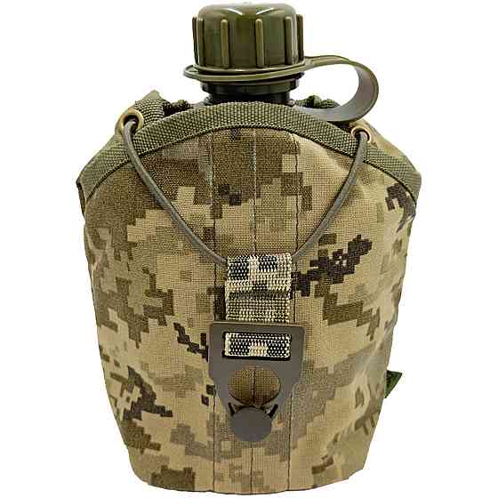 Фляга армійська 1л в чохлі Піксель Cordura  (фляга тактична польова індивідуальна) Киев