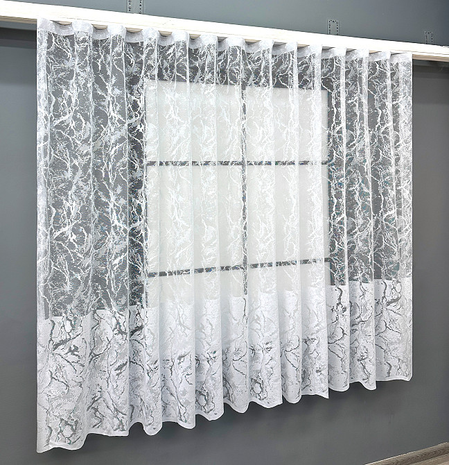 Тюль VR-Textil 1786т Жаккард Белый 300х160 см (40-015) Киев - изображение 2