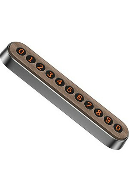 Паркувальна карта Baseus Wood Texture Temporary ParkingNumber PlateSilver Київ - фото 1