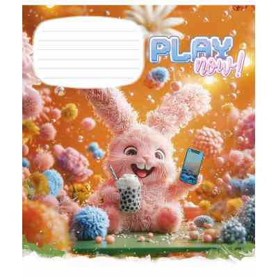 Зошит Школярик Play now 12 аркушів коса лінія (012-3556C) Вінниця