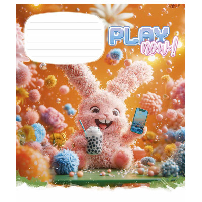 Зошит Школярик Play now 12 аркушів коса лінія (012-3556C) Вінниця - фото 1