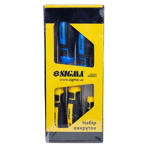 Sigma Набор отверток 5шт CrV Mega SIGMA (4009021) Коломыя