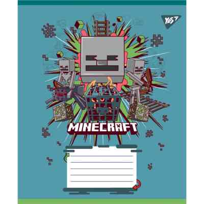 Тетрадь Yes Minecraft Heroes А5 24 листа клетка (767581) Винница