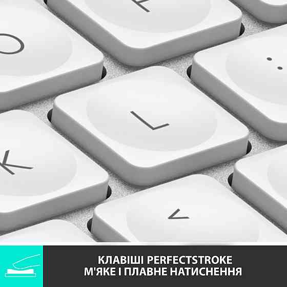 Клавіатура бездротова Logitech MX Keys Mini For Mac Minimalist Wireless Illuminated Pale Grey (920-010526) ( Сірий ) Харків