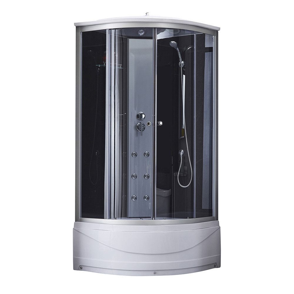 Гидромассажный бокс Lidz Tani SBM90x90.SAT.HIGH.GR, стекло тонированное 4 мм Киев - изображение 1