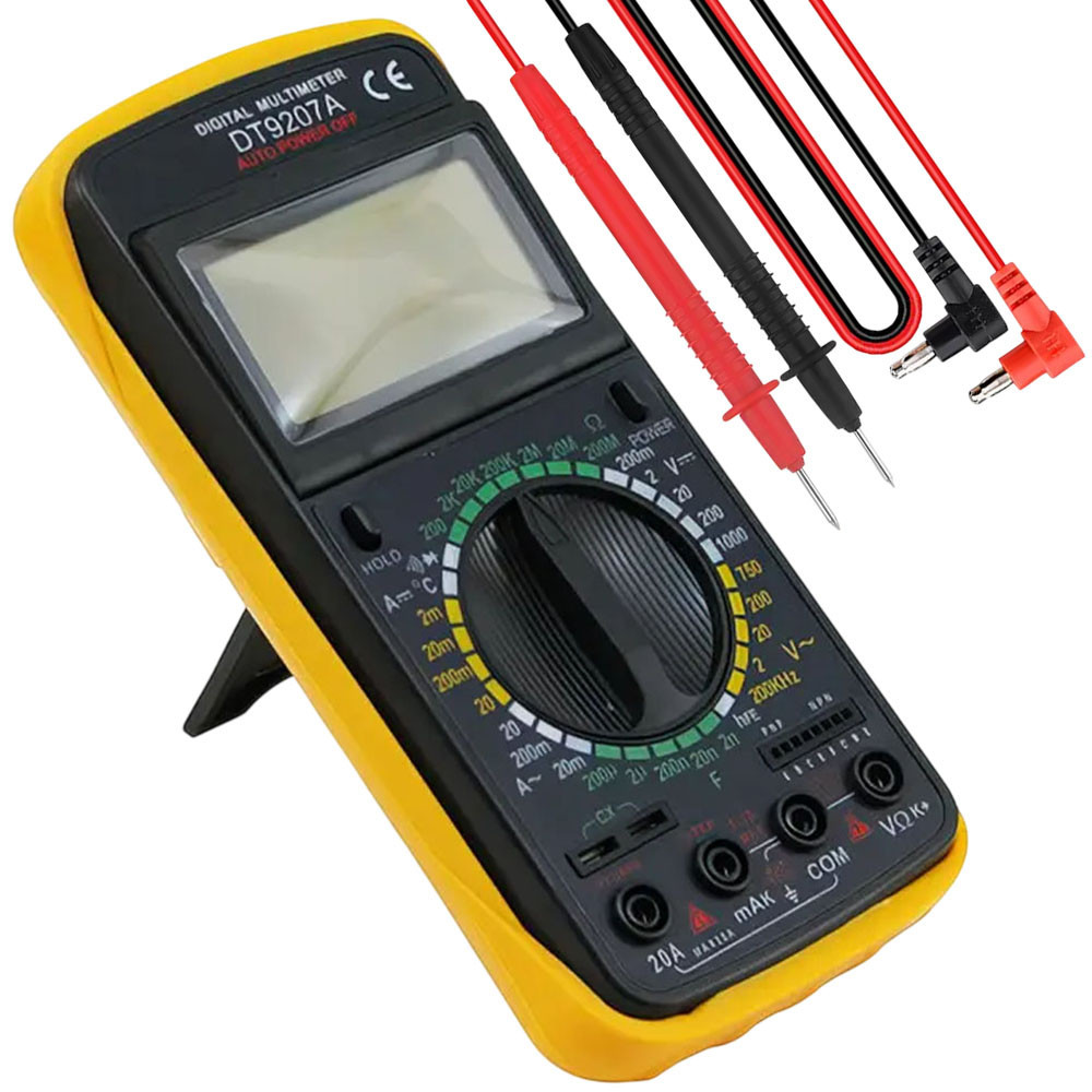 Цифровой мультиметр с термопарой (20А,1000V,200Ом) от батарейки,DT9207A SBR Киев - изображение 1