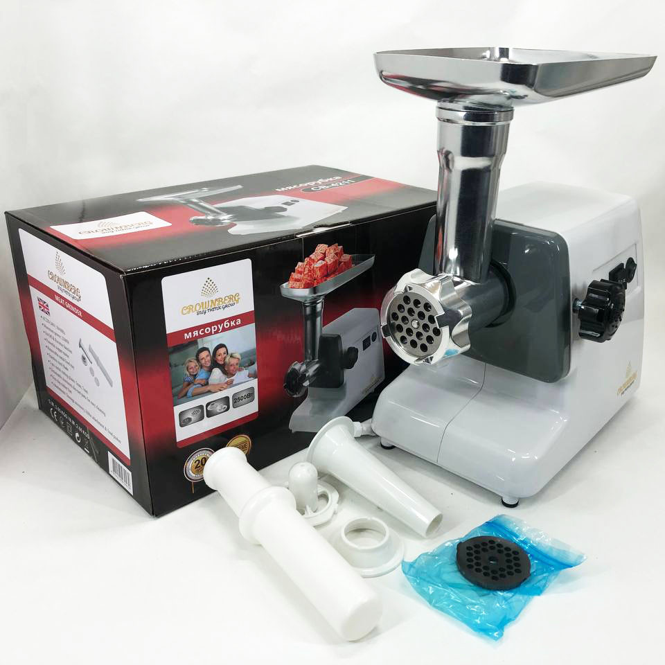 Топ мясорубок Crownberg CB-4211 2500Вт, Портативная мясорубка для кухни, Электромясорубка помощница OT-92 Львов - изображение 10