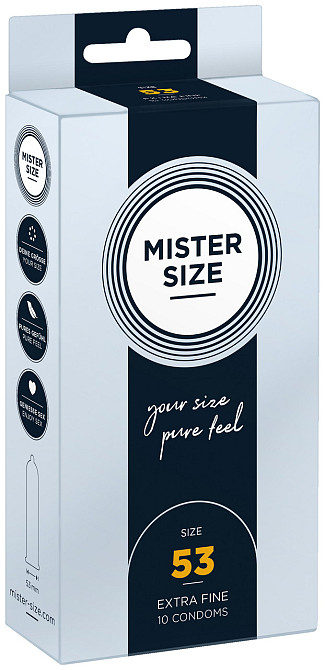 Презервативы Mister Size 53 mm (10 шт) Sex Aura Киев - изображение 3