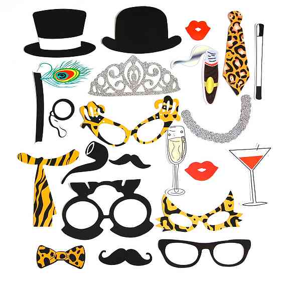 Бутафория для праздника унивекс 25 деталей one size разноцветный Киев