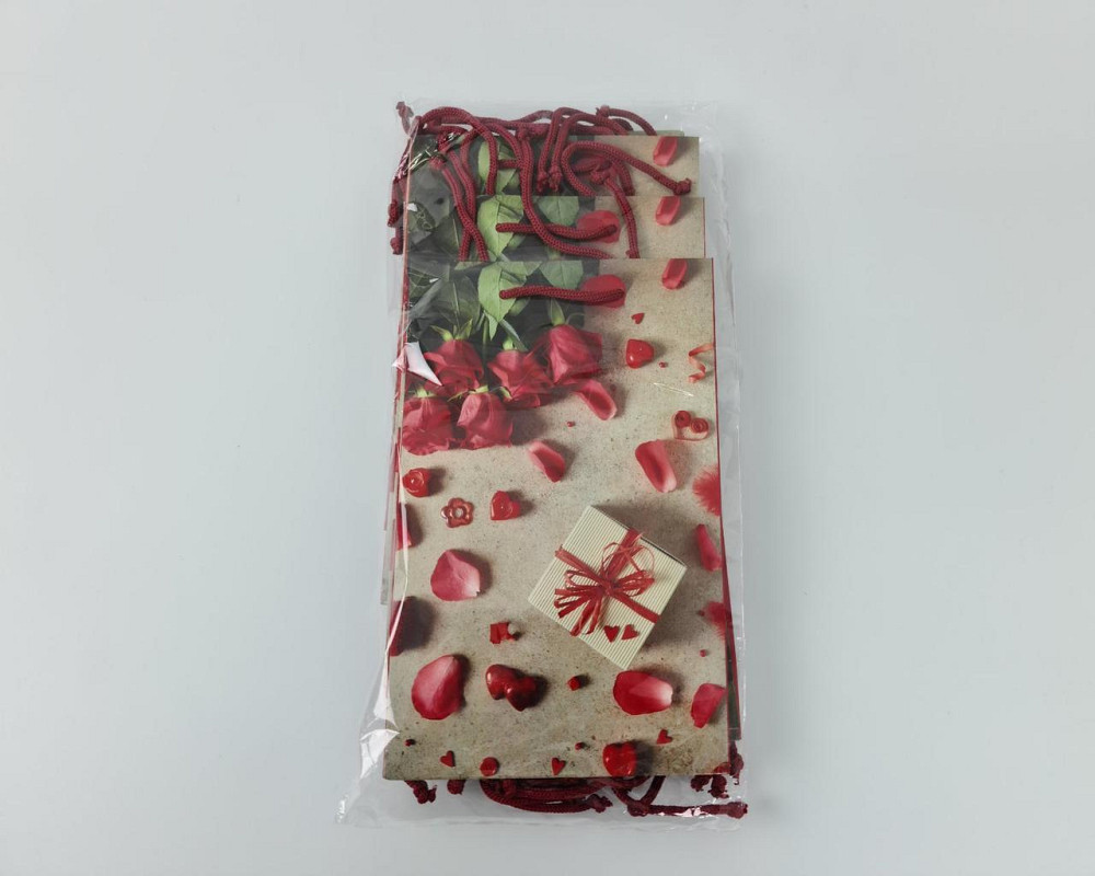 Паперовий пакет подарунковий Середній 17/26/8 (артSV-103) (12 шт.) Харків - фото 3