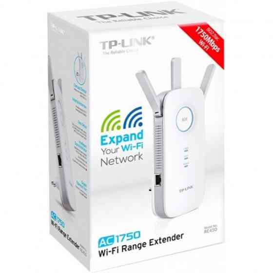 Підсилювач Wi-Fi сигналу TP-Link RE450 AC1750 1хGE LAN ext. ant x3 (RE450) Київ