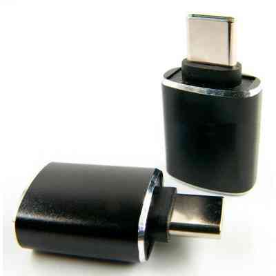 Переходник OTG USB - Type-C grey Dengos (ADP-018) Винница
