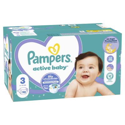 Подгузники Pampers Active Baby Mid Размер 3 (6-10 кг) 90 ш (8001090949455) Винница - изображение 2