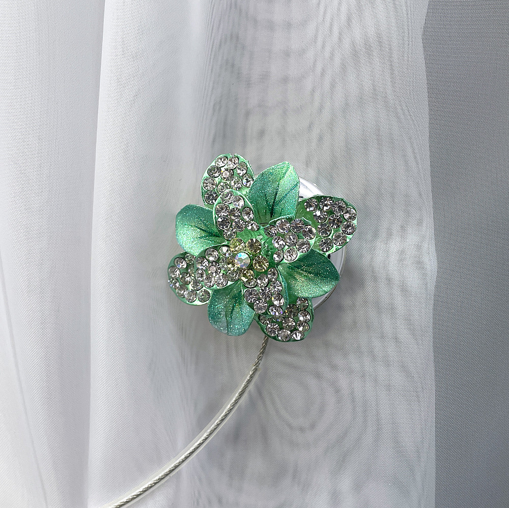 Магніти для штор та гардин "Flowers" набір 2 шт М'ятний  (81-205) Київ - фото 2