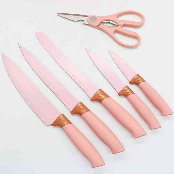 Набір кухонних речей, 19 предметів Kitchen Set, Рожевий / Силіконовий набір для кухні / Кухонний набір Київ