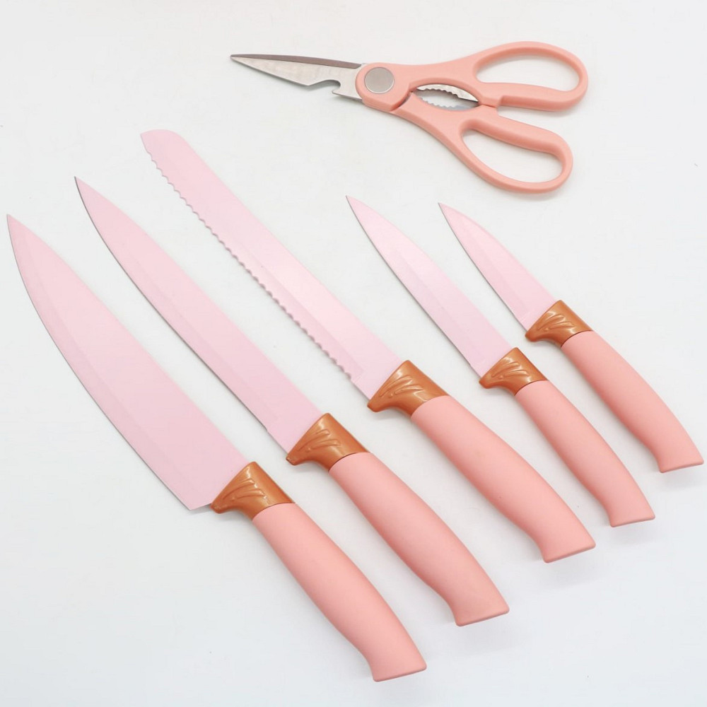 Набір кухонних речей, 19 предметів Kitchen Set, Рожевий / Силіконовий набір для кухні / Кухонний набір Київ - фото 6