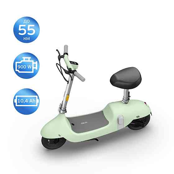 Електросамокат з сидінням OKAI Ceetle PRO EA10C Mint Green 10', 350(900)W, 25Km/h, 10,4Ah, 55Km, 20%,NFC, App, 29kg (EA10C-MG) Киев