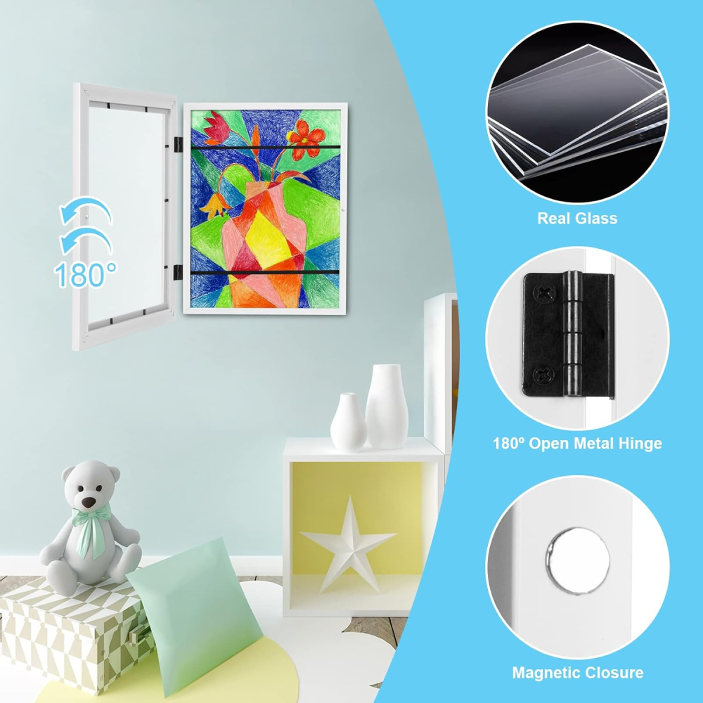 Широка рамка для колекціонування дитячих малюнків, 35х26х2,8 см, 2 шт Луцьк - фото 3