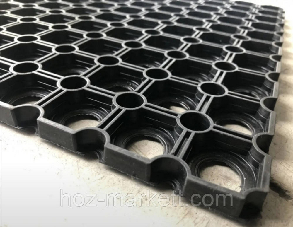 Килимок 100 см х 50 см х 1.5 см гумовий комірчастий сот Харків - фото 2