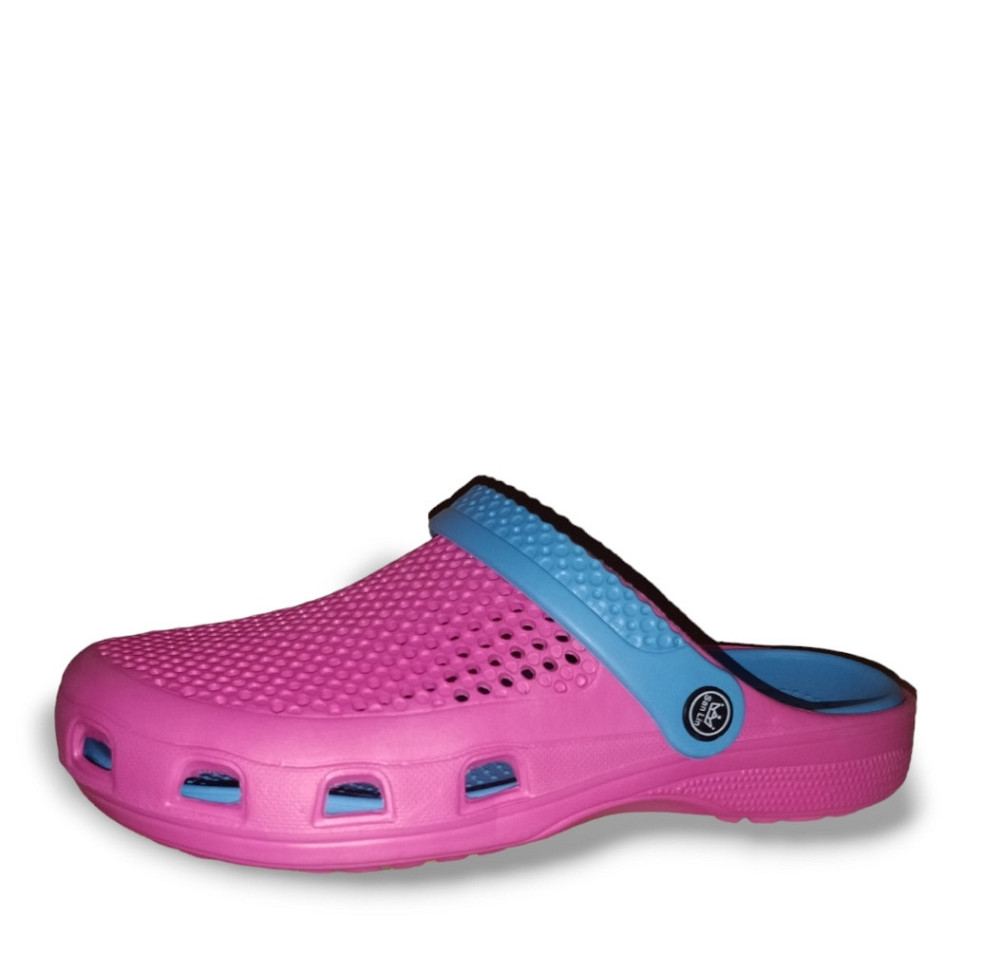 Кроксы розовые с голубой стелькой 36/37 Одесса - изображение 3