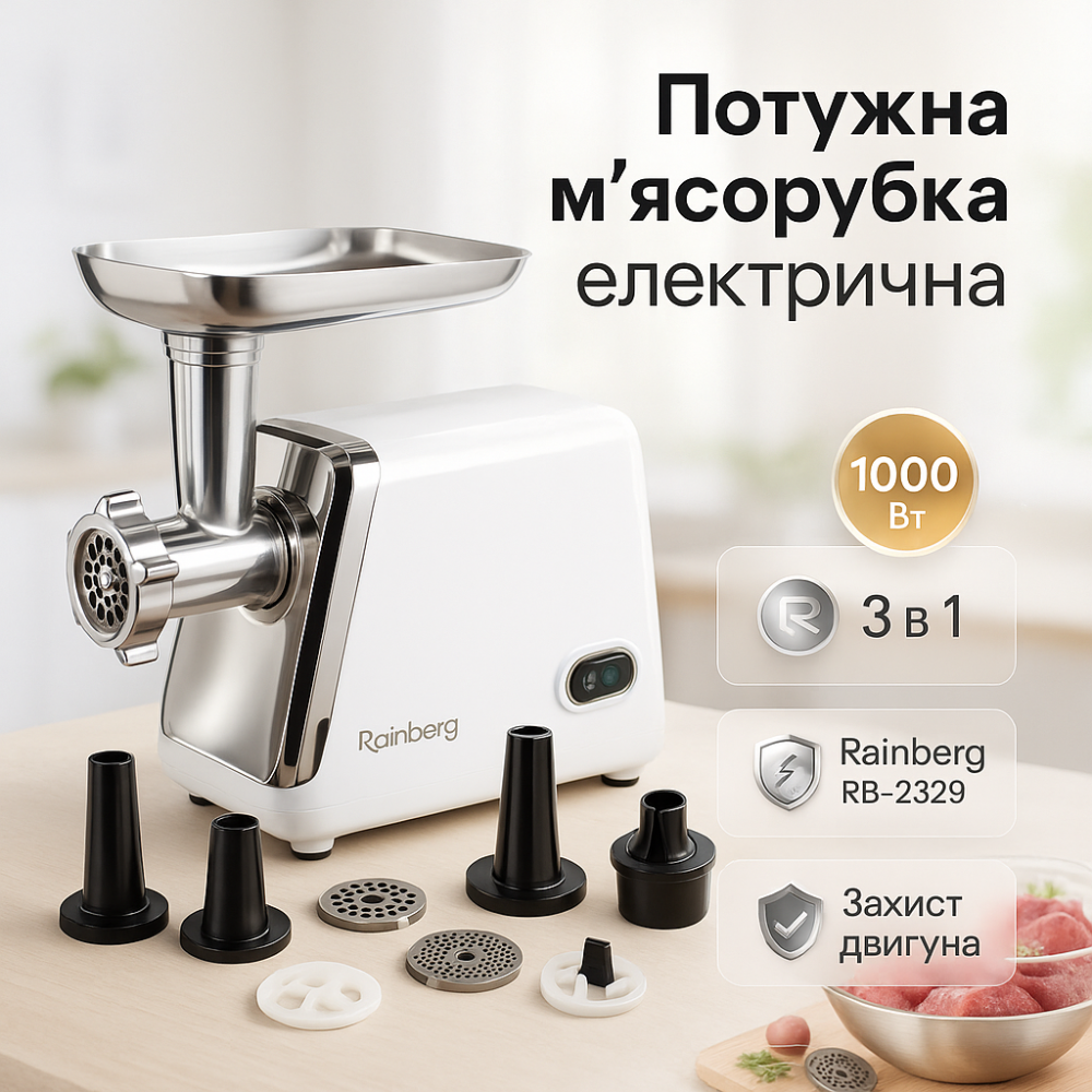 Бытовая мясорубка для фарша, Шнековая электро мясорубка с шинковкой кубиками KD-73 Львов - изображение 11