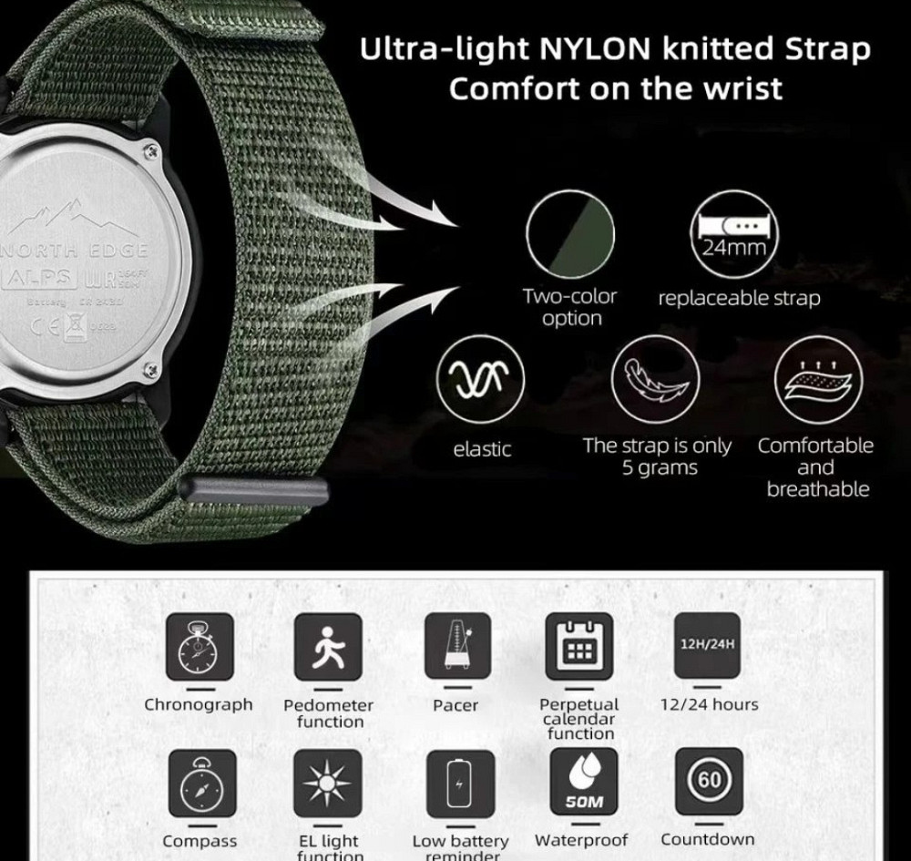 Годинник North Edge Alps часы.  North Edge Alps - мужские электронные Киев - изображение 2