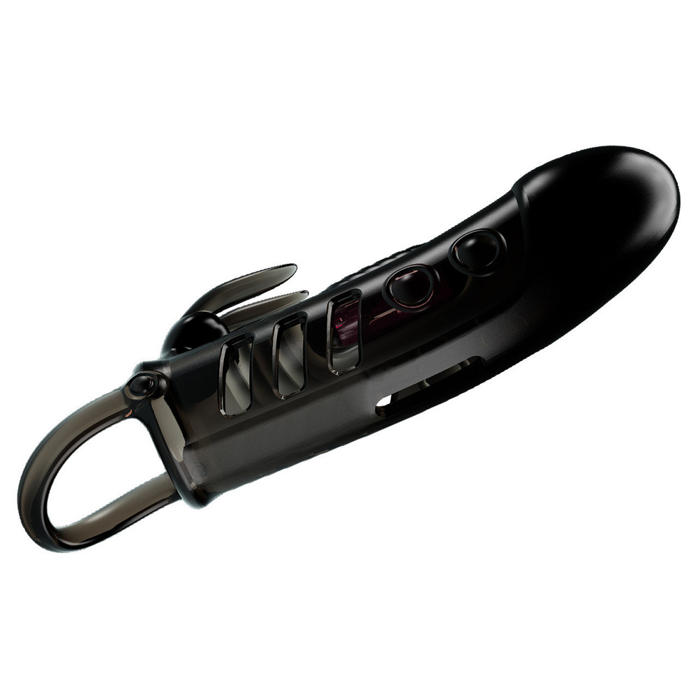 Насадка на член - Pretty Love Sloane Vibrating Penis Sleeve Black Sex Aura Київ - фото 3