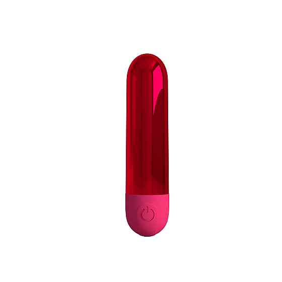 Вибропуля 10 вибраций PRETTY LOVE Kiwi глянцевая, красная, 8 х 1.8 см Sex Aura Киев