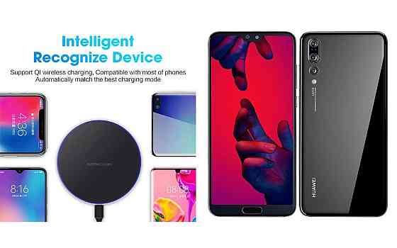 Беспроводное зарядное устройство Copper до 30W для Honor Magic5 Pro, USB-C, LED Киев