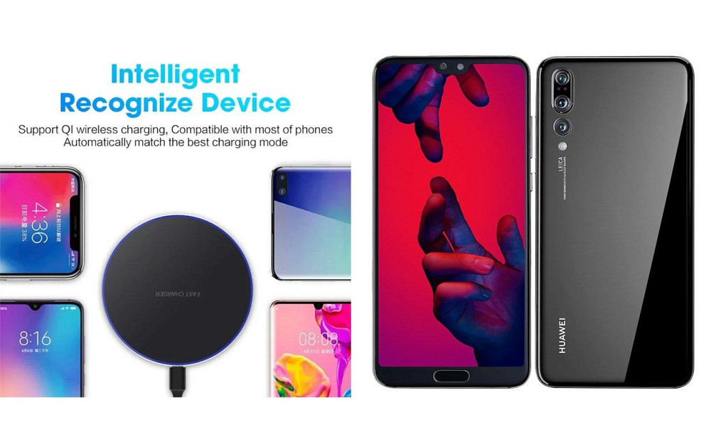 Бездротовий зарядний пристрій Copper до 30W для Honor Magic5 Pro, USB-C, LED Київ - фото 4