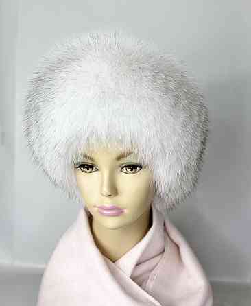 Хутряна пов'язка на голову жіноча з песця Натуральний Харків