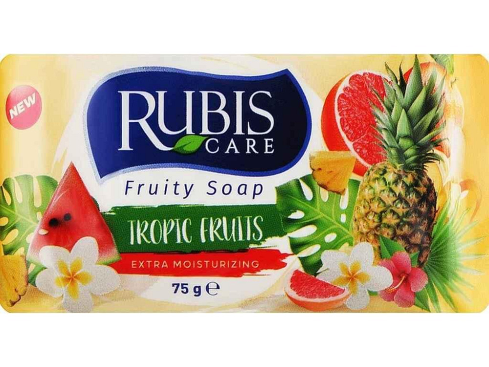 Мыло туалетное 75г Тропические фрукты Tropic Fruits ТМ RUBIS Киев - изображение 1