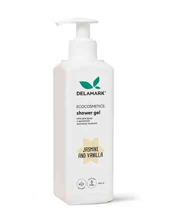 Гель для душу з ароматом квітів жасмину та нотками ванілі De La Mark 400 мл Київ