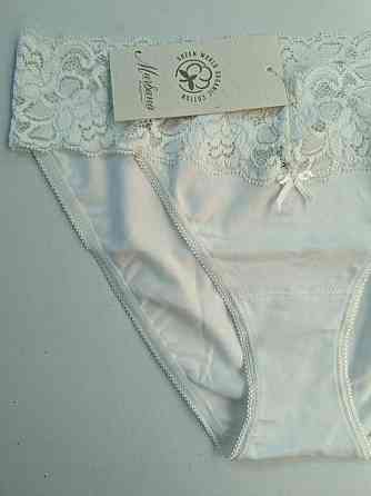 Жіночі трусики Танга з бавовни з мереживним поясом колір Шампань Marsana 01-051 L Київ