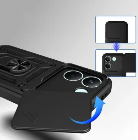 Xiaomi Poco X8 Pro 5G Чехол противоударный Шторка + кольцо Одесса