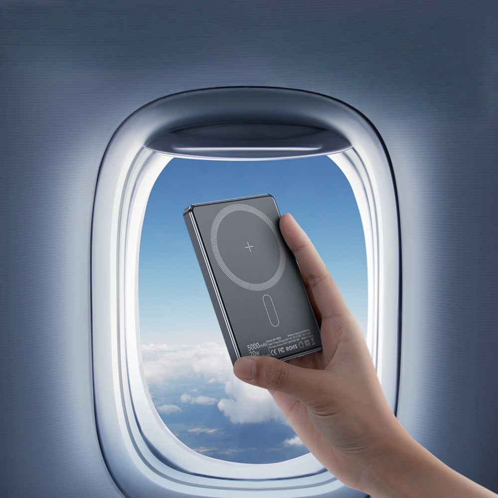 Універсальна мобільна батарея Essager Cross-Border 5000 mAh 20 W Magsafe/PD/QC3.0 Grey (EDY5K-YJ0A-Z) ( 14397 ) Харьков - изображение 1