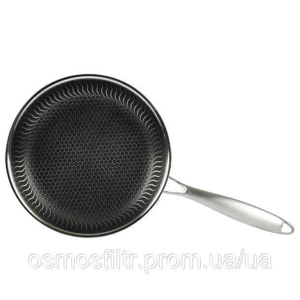 Сковорода Axentia Briliant 28 см с сотовым керамическим покрытием нерж сталь (135990) Киев - изображение 5