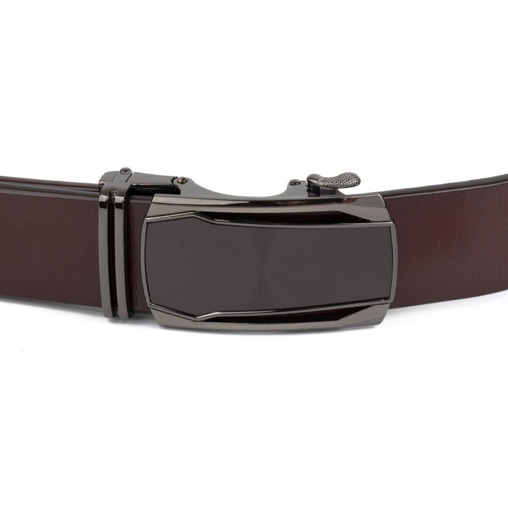 Ремінь чоловічий c матовою вставкою на пряжці Vintage 20278 Коричневий Київ - фото 3