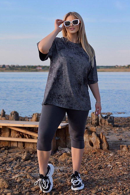 Базова футболка тай-дай "Simple" (Турція) оптом | Батал Київ - фото 9