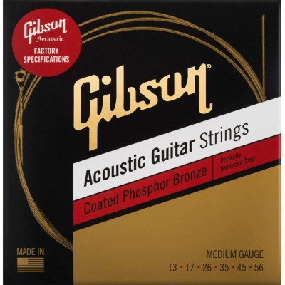 Струны для гитары Gibson SAG-CPB13 Coated Phosphor Bronze Acoustic Guitar Strings Medium (13-56) (230473) Винница - изображение 1